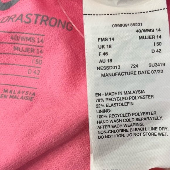 NWT NIKE Womens Multicolor Sundial HydraStrong Cut Out One Piece Swimswuit 40/14 - Picture 6 of 6